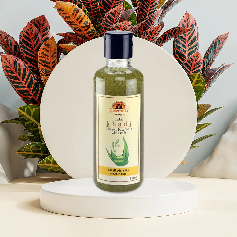 KHADI- ALOVERA FACE WASH WITH SCRUB