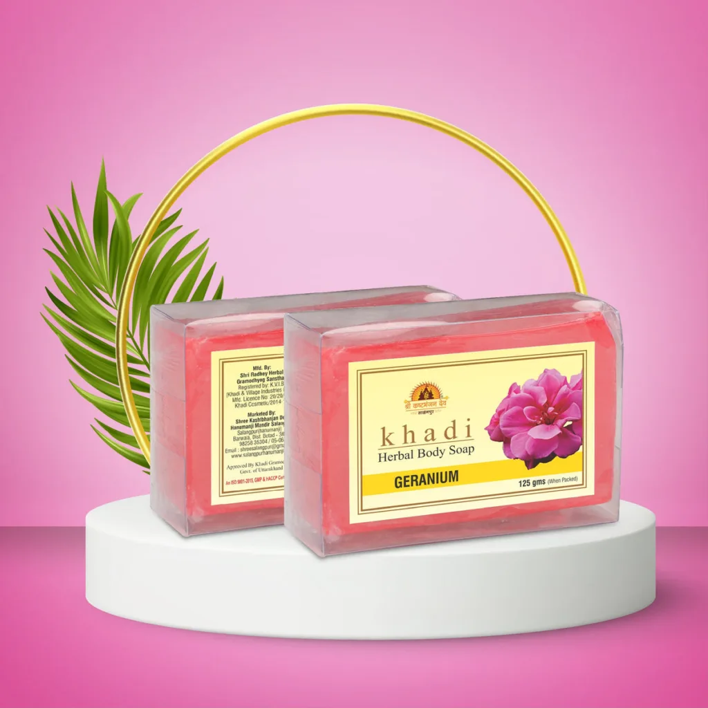 KHADI- GERANIUM SOAP