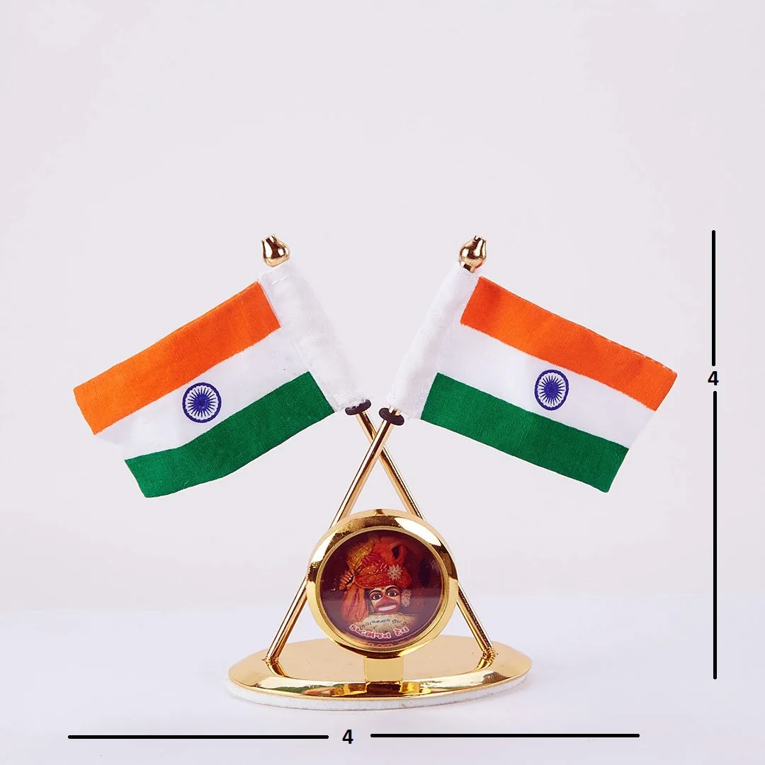 Hanumanji + Flag - 4X4 - 0.90Gm