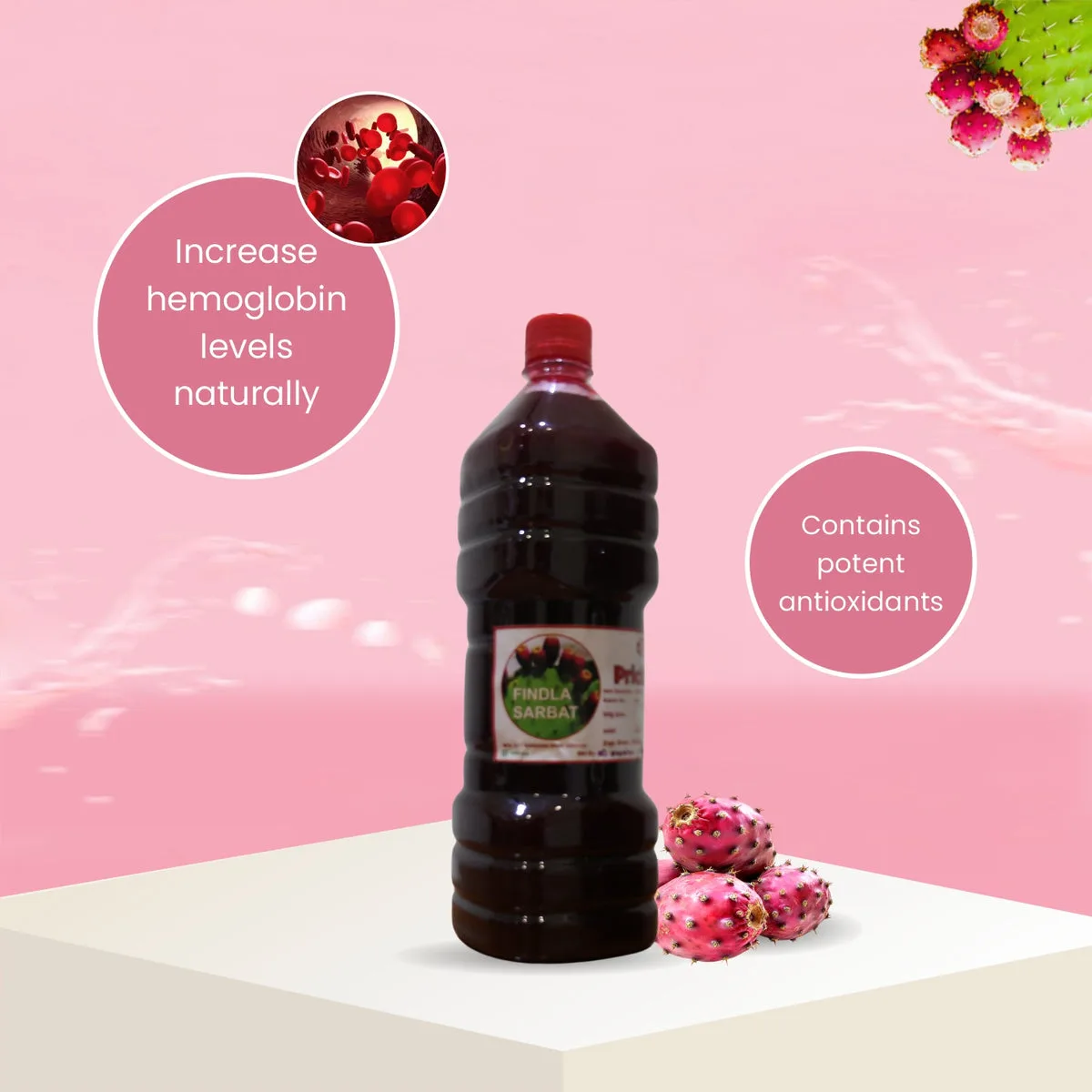 Findla Sarbat – Prickly Pear Cactus Sharbat ( Healthy Energy Drink)